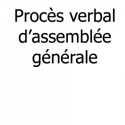 Traduction d'un procès verbal (PV) d'assemblée générale