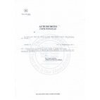 Traduction d'acte de décès France