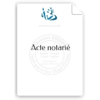 Traduction d'un acte notarié