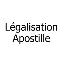 Prestation de demande d'apostille ou légalisation